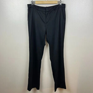 Ralph Lauren Black Label Wool Trouser Pants Womens 8 Black Career Work Straight